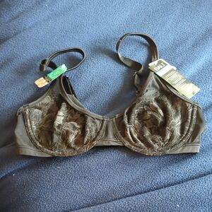 Bali Minimizer Black Lace Bra